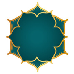 Golden Islamic Frame