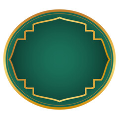 Golden Islamic Frame
