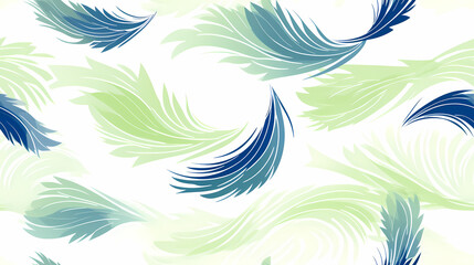 Fototapeta na wymiar seamless pattern of feathers