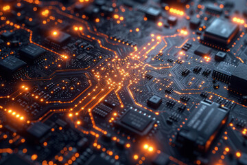 Obraz premium electronic circuit board