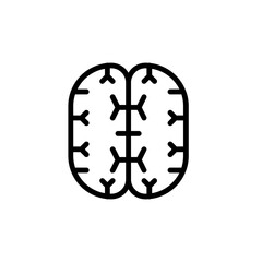 Obraz premium brain line icon