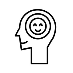 good mood line icon