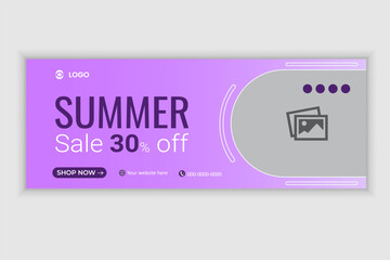 Fashion Collection big sale product clothing branding promotion facebook cover design template