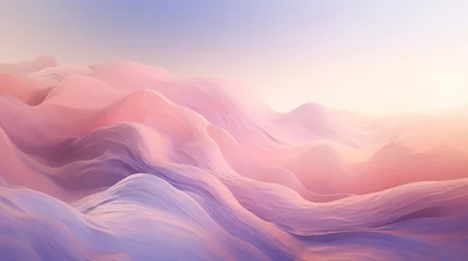 Fototapeten Soft gradients melting into each other, forming a dreamy and ethereal abstract landscape © tahira
