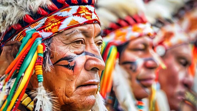 American Indian tribe people