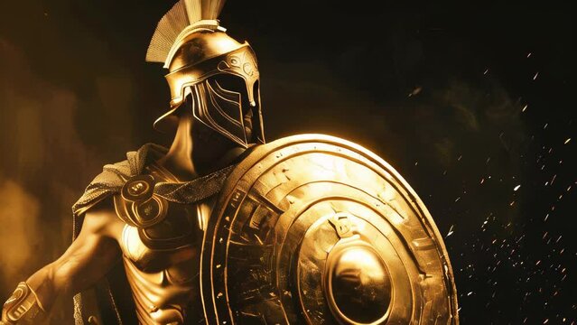 Achilles in his armor