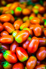 Stock of Red Cherry Tomatoes