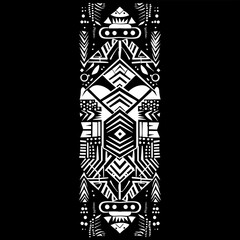 Traditional Aztec Tribal Tattoo Design
