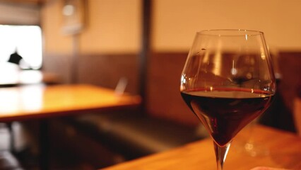 Red Wine Swirling in a Glass