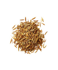 Pile of dry cumin isolated, png
