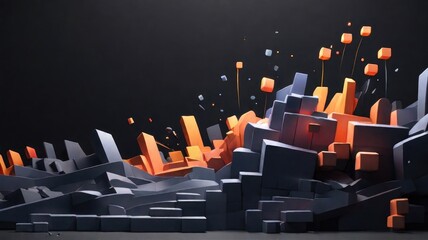 Obraz premium abstract cube background
