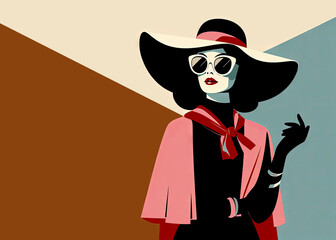 woman with a sunglasses