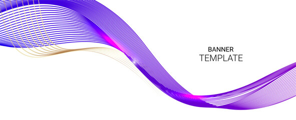 Abstract colorful glossy furure wave background