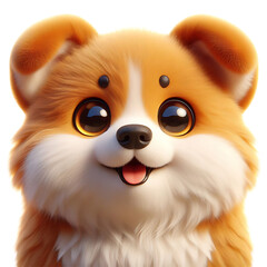 children, dog, friendly, pet, puppy, mammal, mascot, creature, doggy, toy, companion, emotion, graphic, game, minimal, paw, play, rendering, smile, canine, kid, three-dimensional, 3d, stylized, clip a