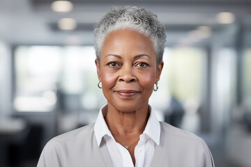 Obraz premium portrait of senior african businesswoman