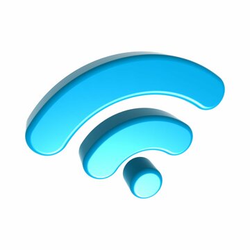 3D Wifi Icon. Wifi Signal icon 3d rendering. Wifi Symbol 3d illustration.  - 23