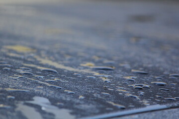 water drops on umbrella