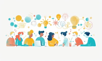 Modern Digital Marketing and Design Workspace Concept