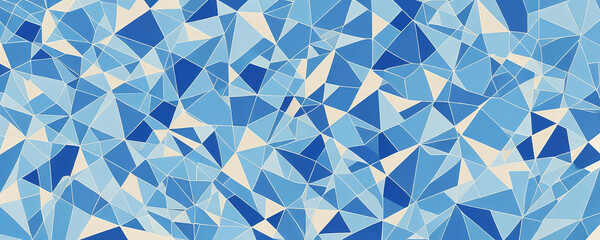 Abstract geometric pattern emphasizing form, line, and color. Generative AI