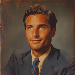 Dapper '60s Yearbook Portrait