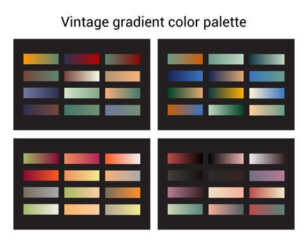 Colorful gradient palette with vector file