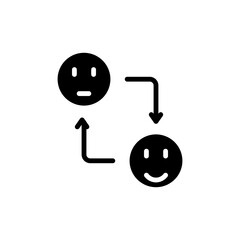 emotional changes solid icon