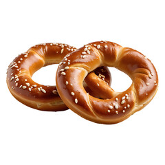Pretzels isolated on a transparent background PNG photo
