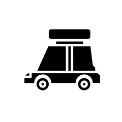 family car solid icon