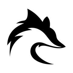 Wolf Head Vector Logo Design Template