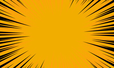 Fototapeta premium orange background with zoom comic effect