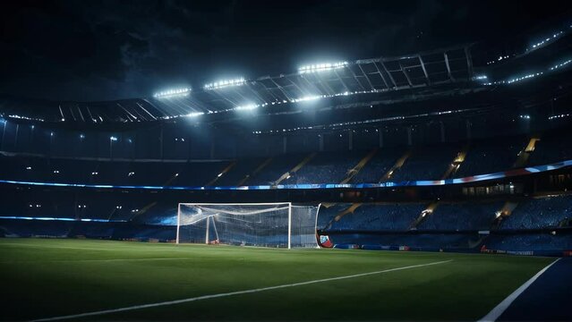 Stadium in the night light