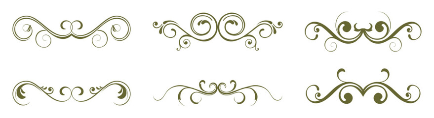 calligraphic border and divider decoration