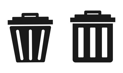 trash bin garbage icon