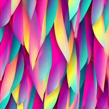 abstract colorful background with leaf's, Ai Generated