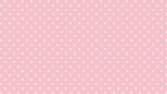シンプルなドット柄の背景【ピンク色】　シームレス　ループ