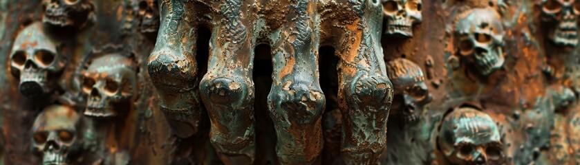 Corrosion resistance, the enduring legacy of bronze through millennia - obrazy, fototapety, plakaty