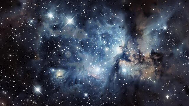 nature background with sky scene. night sky universe filled with stars nebula. seamless looping overlay 4k virtual video animation background