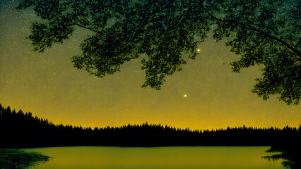 trees-cast-in-sharp-silhouette-against-a-cobalt-night-sky-moon-full-and-radiant-stars-twinkling