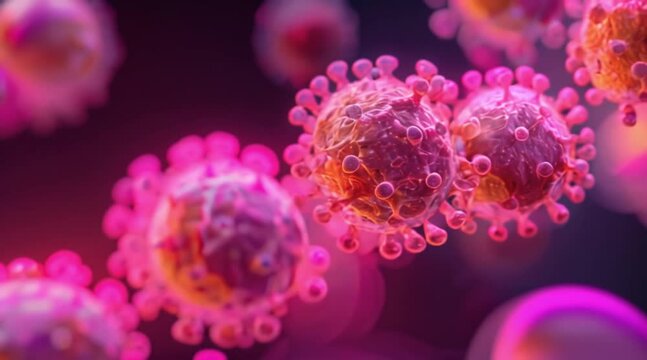 The Intricate Dance of Viruses and Blood Cells