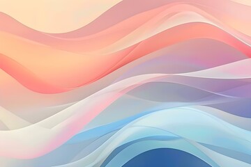 A Serene Display of Colorful Abstract Waves