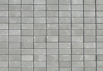 Rectangle concrete tiles used for parking lot, sidewalk or yards. Background and texture.