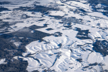 Luftaufnahmen Winterlandschaften in S&uuml;den von Norwegen