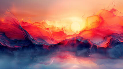 abstract digital art, technology, creativity, geometric shape, physical,, connectivity, digitalization, futuristic landscape, vibrant color, lunarpunk, luminous sphere, rusty debris, solarizing master