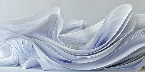Ethereal Waves of Graceful Architectural Fabric Artistry