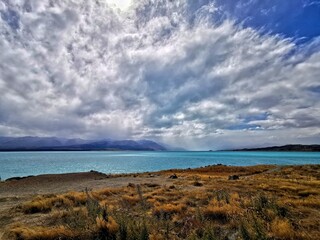 Clouds over Lake Pukaki