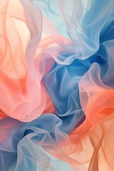 Obraz premium Translucent abstract shapes background, soft, colorful artistic and decorative design to print on stationery and invitations. Creative illustration useful as digital wallpaper. Vertical