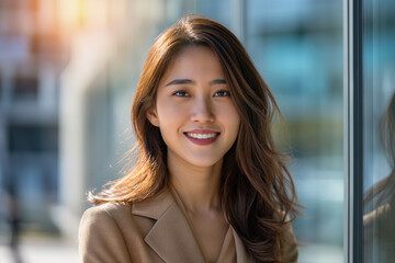 Fototapeta premium portrait of a asian business woman