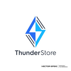 Abstract flash, energy logo vector illustration