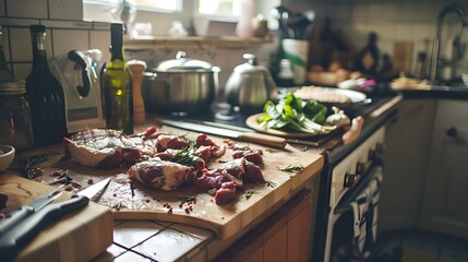 chef preparing food in the kitchen
