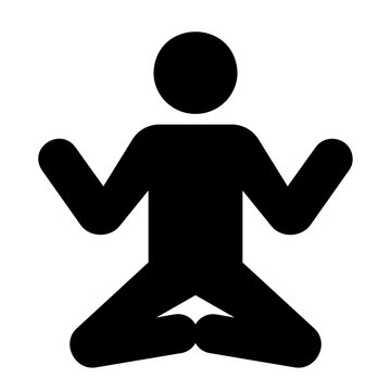 Yoga Glyph Icon